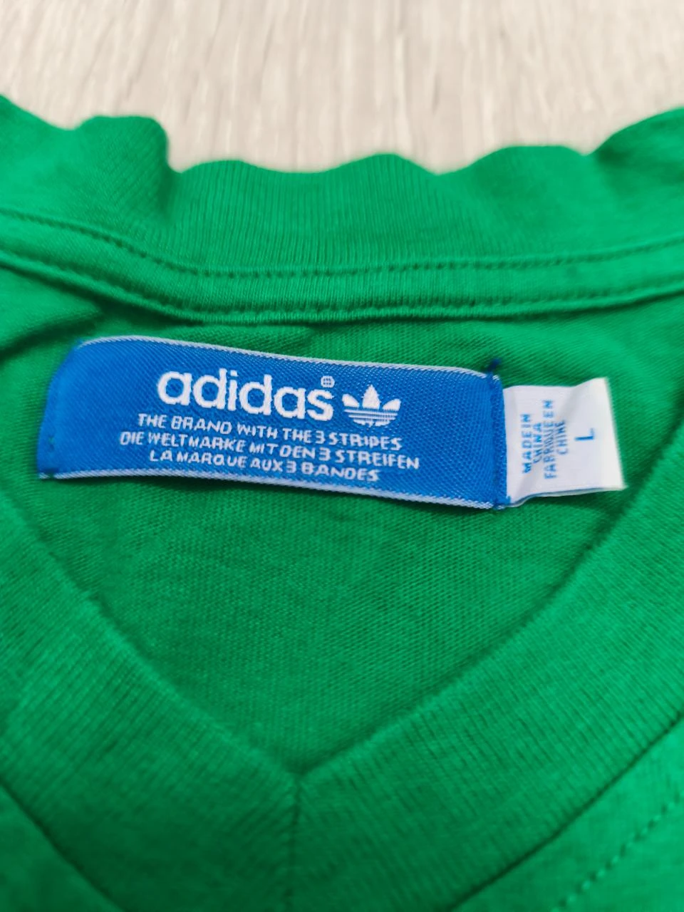 T-Shirt Adidas Vert Taille L – photo 2